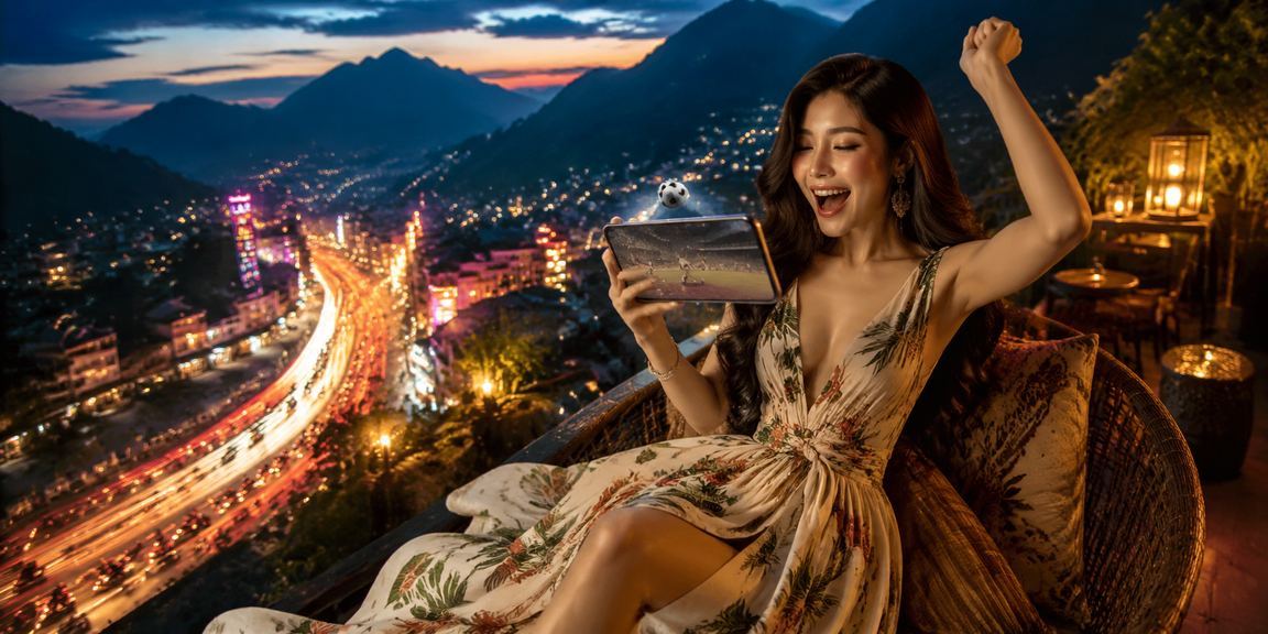 Ánh đèn neon rực rỡ ở Sapa về đêm gợi lên cảm giác sôi động của thế giới cá cược